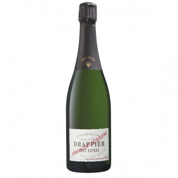 Champagne Drappier Brut Nature "Zéro dosage" sans ajout de Soufre   